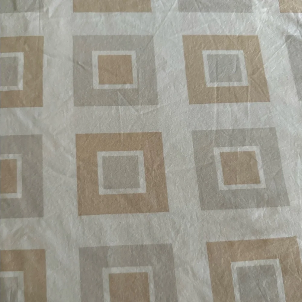 Crate & Barrel queen duvet set. Tan gray cotton
